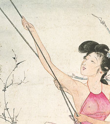 濠江-胡也佛的仕女画和最知名的金瓶梅秘戏图